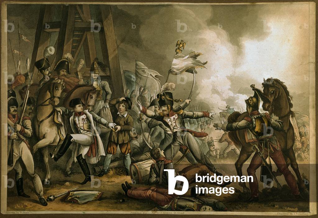 Jeder Mann für sich selbst, graviert von Thomas Sutherland, 1816 (farbige aquatint)