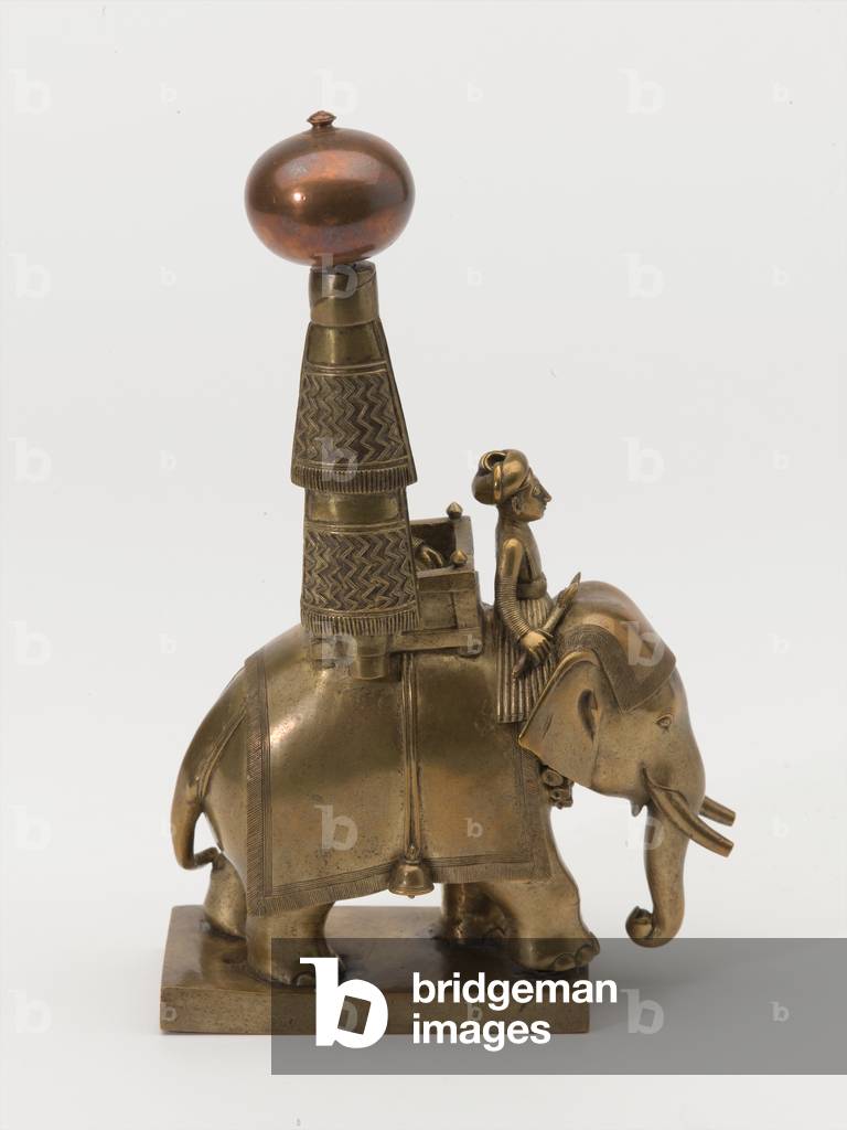 Bronze figurine of a Maharajah and mahout on an elephant, 1795 circa (bronze)