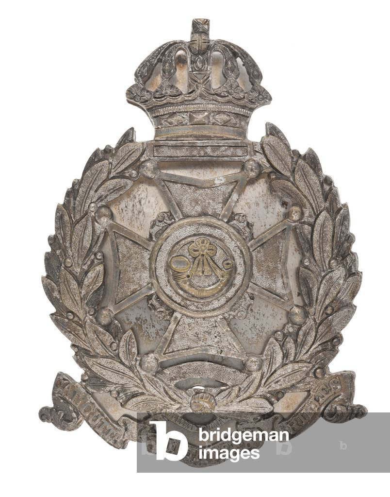 Pouch belt plate, Calcutta Volunteer Rifles, 1863-1901 (metal)