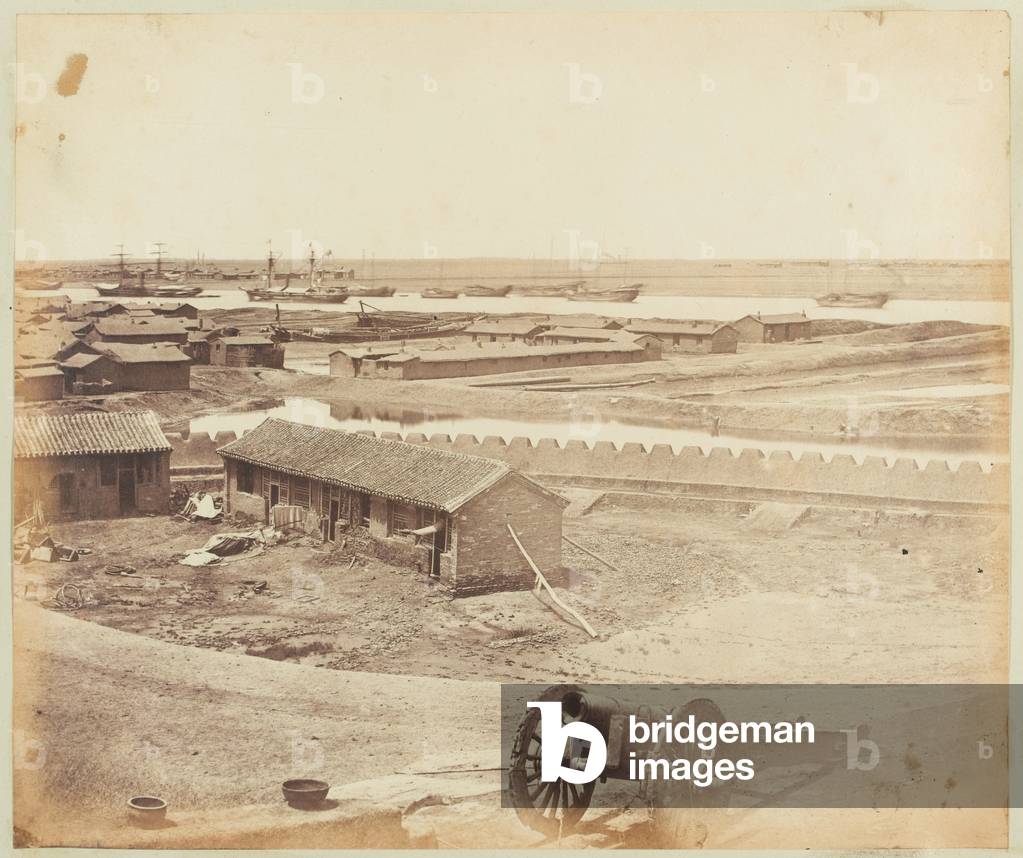 Taku Fort, China, 1860 (b/w photo)