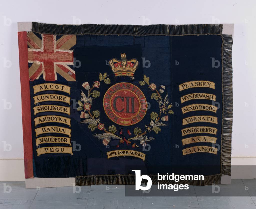 Regimental Colour of the 1st Battalion, The Royal Dublin Fusiliers, 1907 circa (fabric)