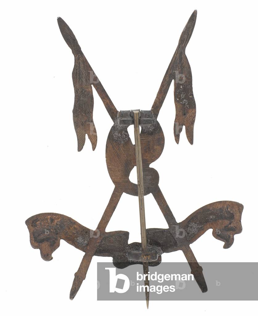Pugri badge, 9th Regiment of Bengal Lancers, 1886-1903 (silver)