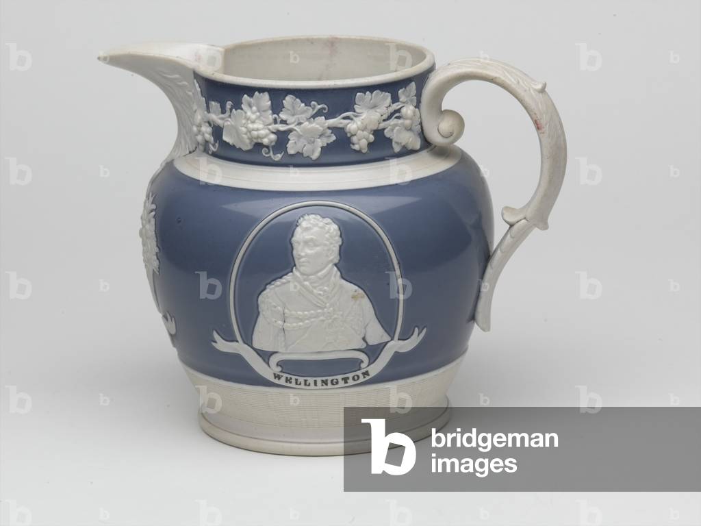 Waterloo commemorative jug, c.1815 (stoneware)