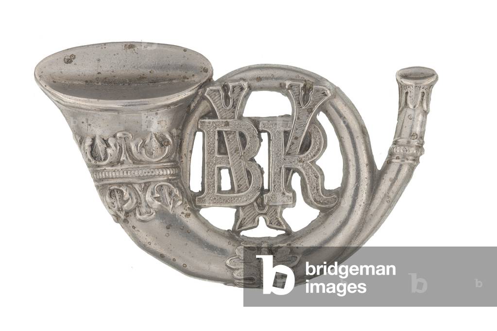Helmet badge, Bangalore Rifle Volunteers, pre-1920 (metal)