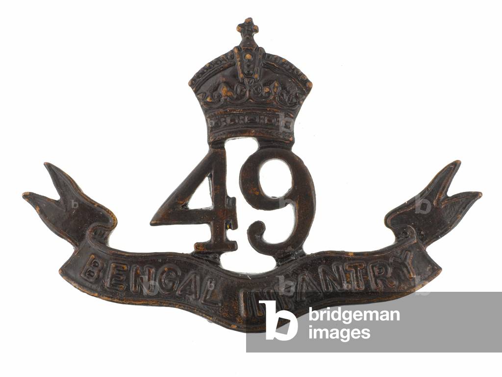 Cap badge, 49th Bengal Infantry, 1917-1920 (metal)