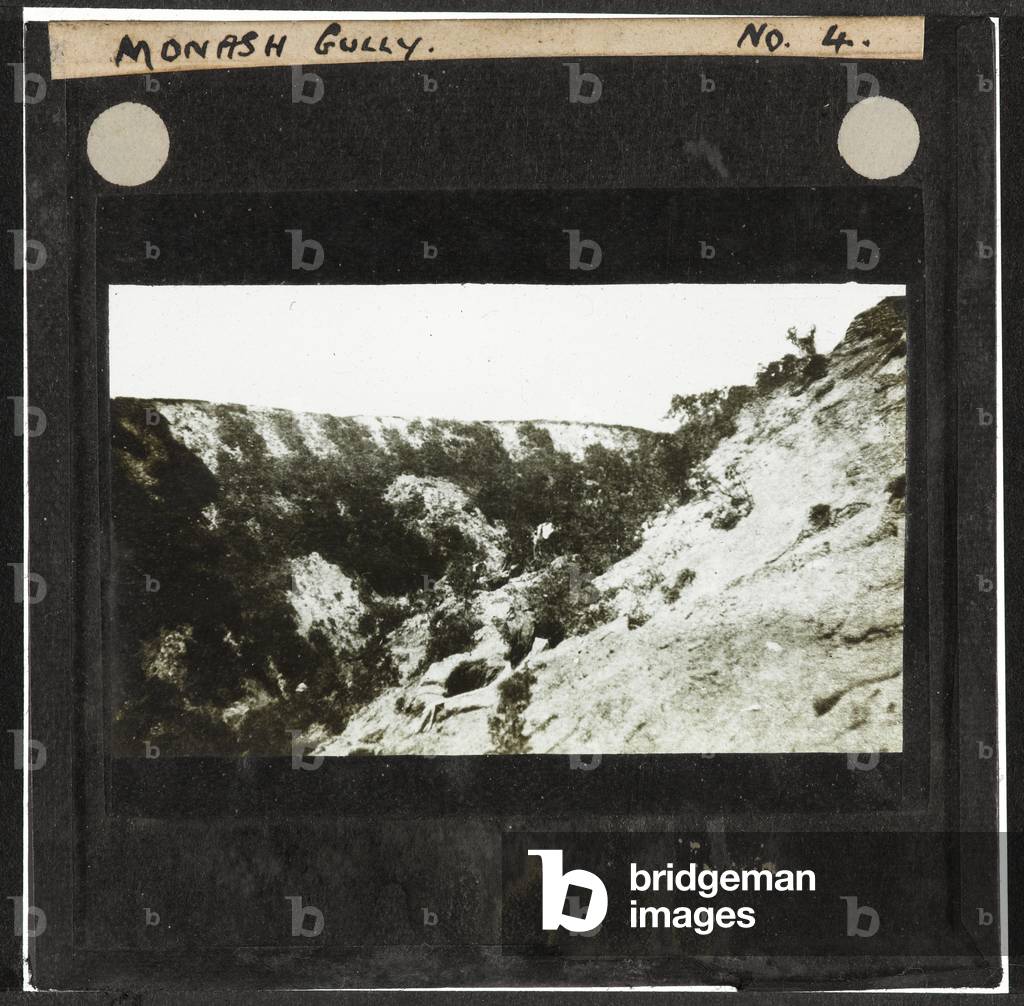 Monash Gully, 1915 (lantern slide)