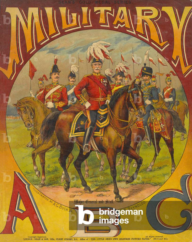 Front cover of Military ABC, 1889 (colour litho)