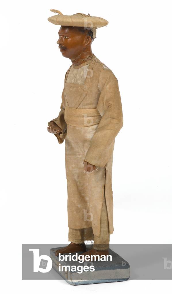 Vakheel, or Pleader, terracotta figurine, India, c.1880 (statuette)