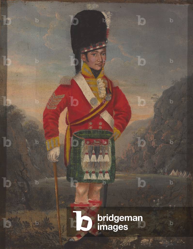 Sergeant, 92nd Highlanders, 1816 circa (oil on canvas)