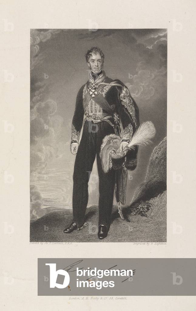 Anglesey, Henry William Paget, 1st Earl of Uxbridge, 1820 circa (line engraving)