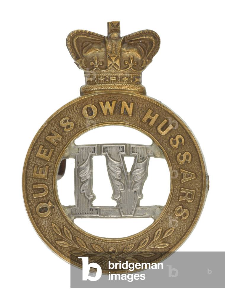 Cap badge, c.1900 (brass & white metal)