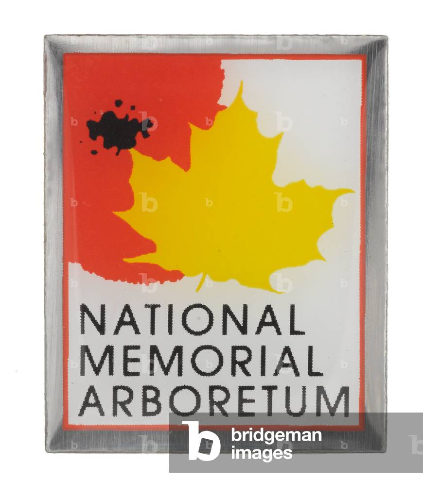 National Memorial Arboretum enamelled pin badge, 2013 (enamelled metal)