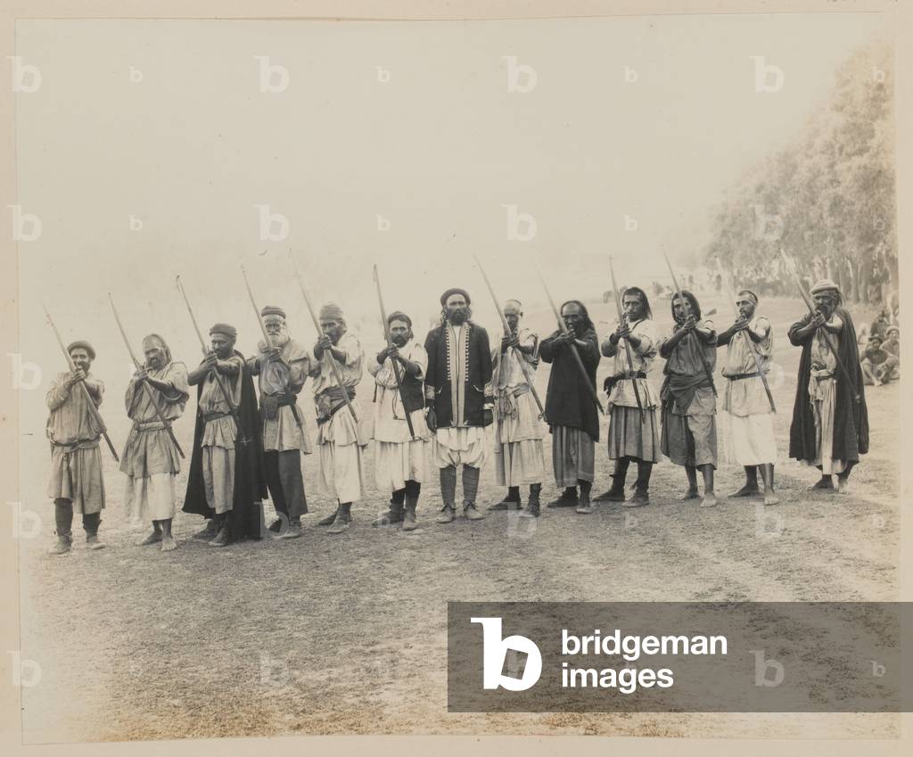 Kafir archers, 1919 (b/w photo)