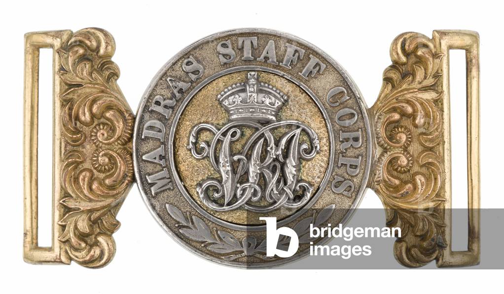 Waistbelt clasp, Madras Staff Corps, 1876-1891 (waistbelt clasp)