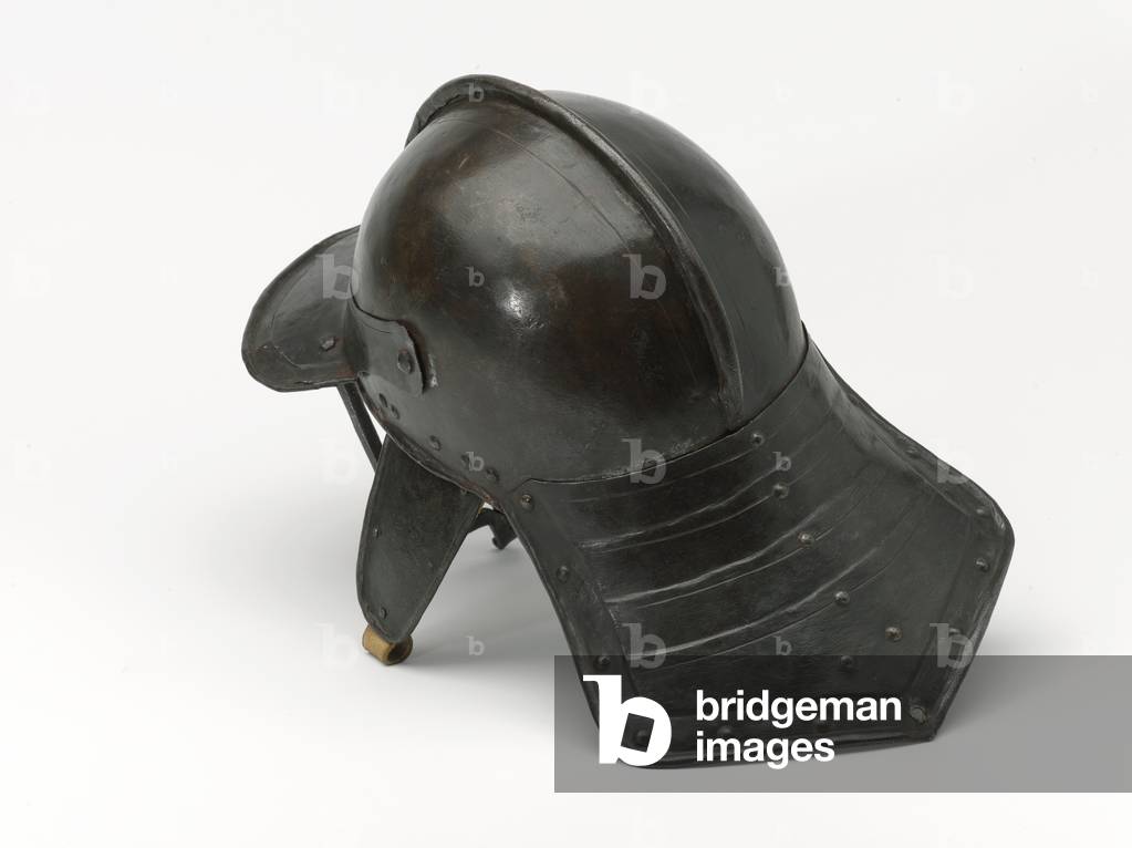 Three bar lobster tailed pot helmet, c.1640 (helmet, pot, three-barred)
