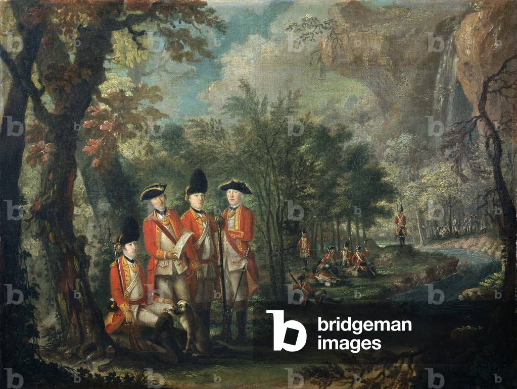 The 25th Regiment of Foot in Minorca (Menorca), c.1771 (oil on canvas)