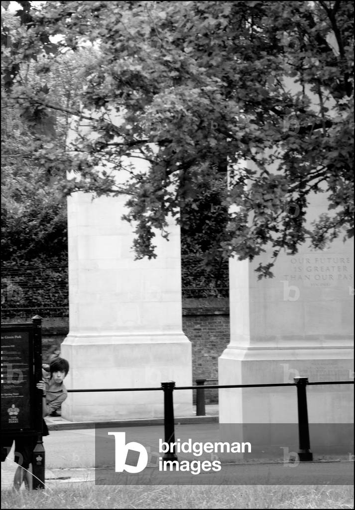 Memorial Gates, Constitution Hill, 2008 (b/w photo)