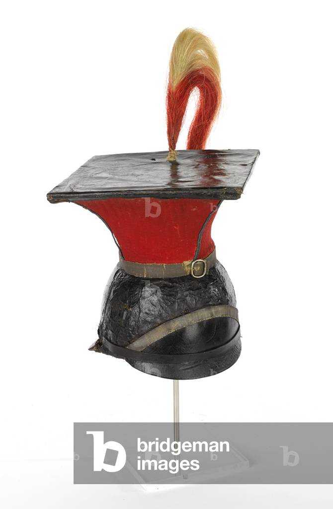 Chapka, officer, Duke of Cornwalls (Loyal Meneage) Yeomanry, 1816 (metal, paper and cloth)