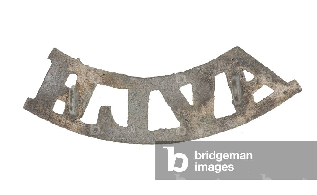 Shoulder title, Assam Valley Light Horse, 1896-1947 (metal)