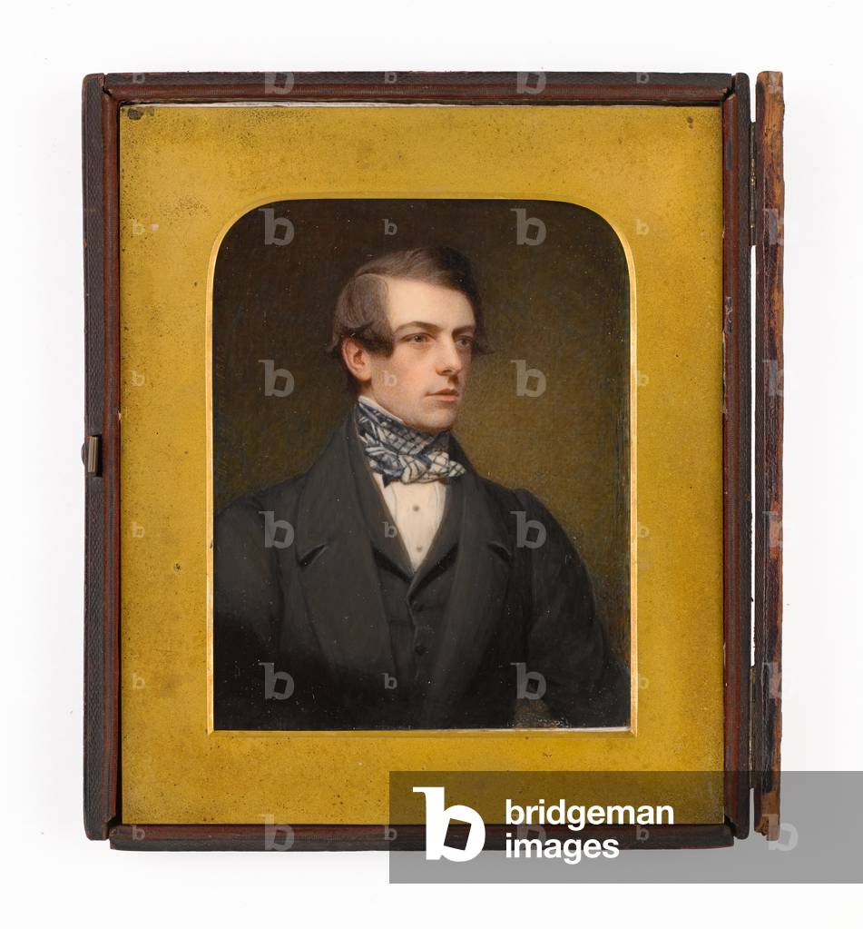 Arthur Pemberton Hodgson (1824-1895), Madras Civil Service, 1845 (miniature on ivory)