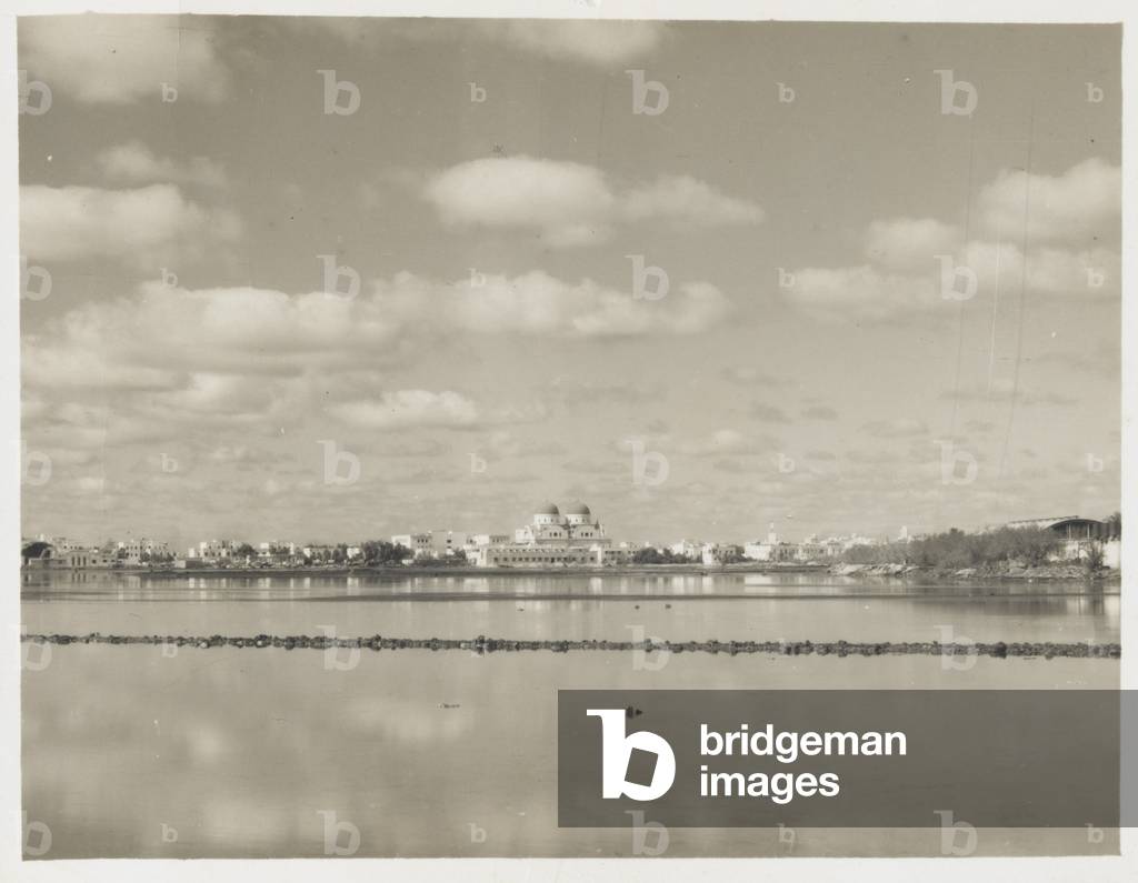 View of Benghazi, Libya, one of seven photographs of views of Benghazi Cathedral and its interior, taken by Pte Ken Hardy, 1942. (b/w photo)