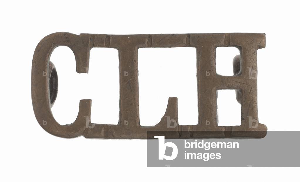 Shoulder title, Calcutta Light Horse, 1887-1947 (metal)