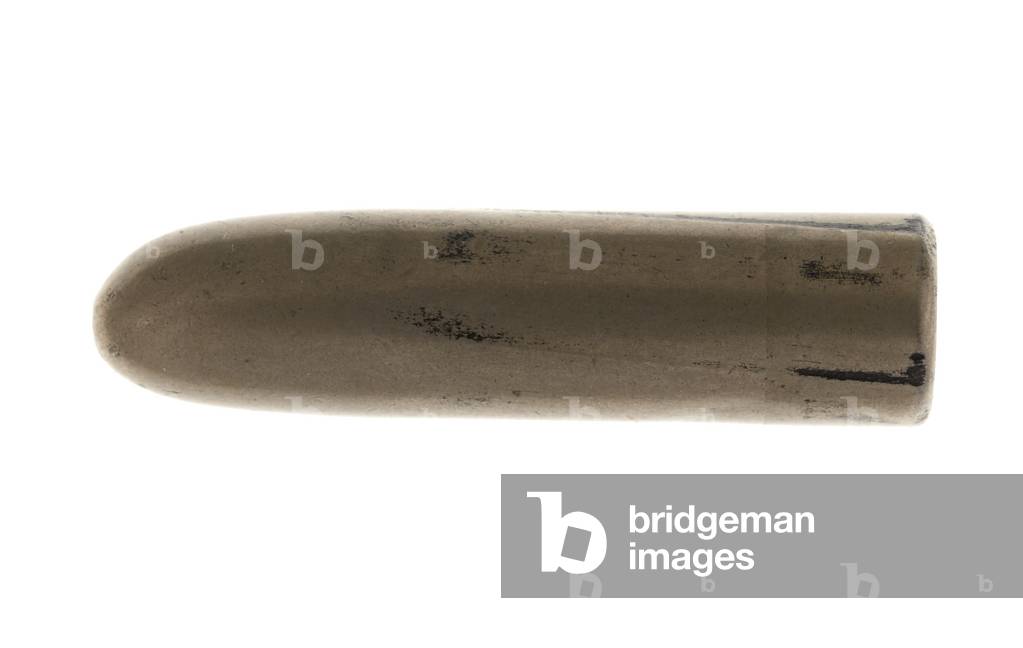 Mauser bullet extracted from the leg of Private Thomas Hewitt, Loyal North Lancashire Regiment, in Mesopotamia, in 1916 (metal)