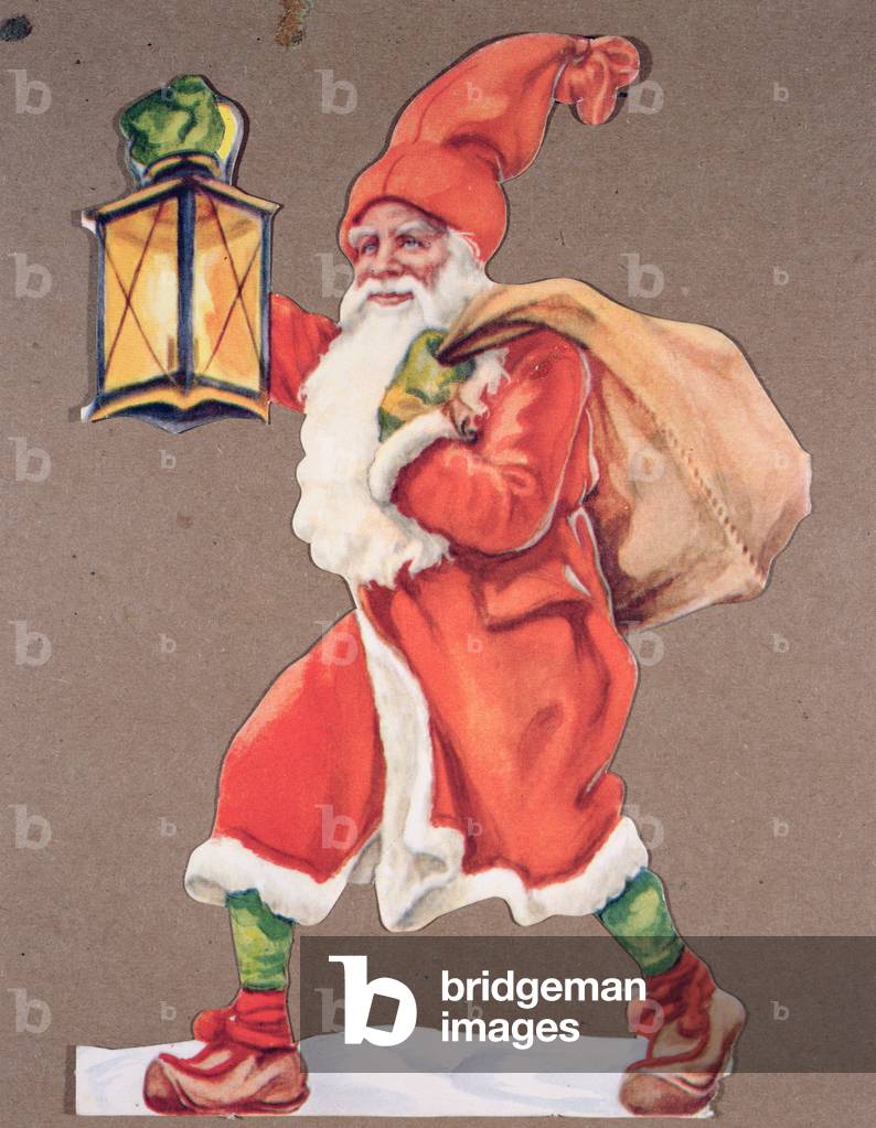Father Christmas, Swedish (colour litho)
