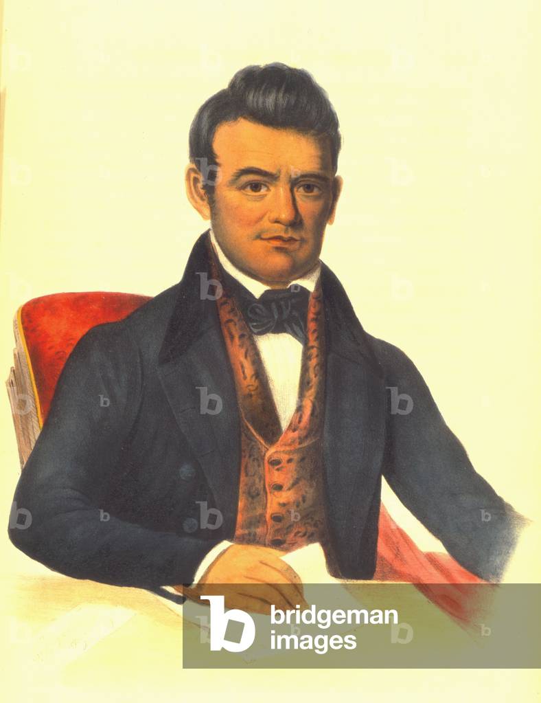 John Ross, a Cherokee chief, 1854  1848 (hand-coloured litho)