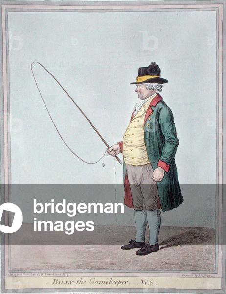 Billy the Gamekeeper, engraved by James Gillray (1756-1815) published by Hannah Humphrey in 1810 (hand-coloured engraving)
