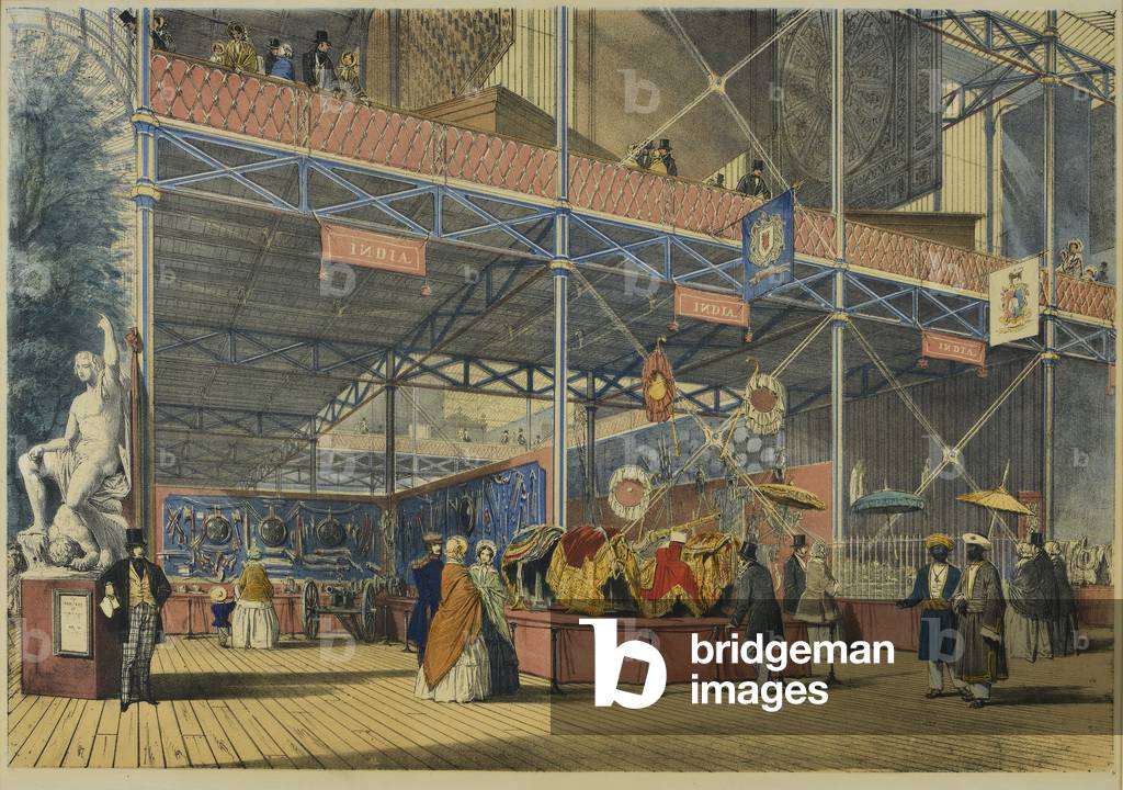 From 'Dickinson's Comprehensive Pictures of the Great Exhibition of 1851', published 1854 India No. 2, 1854 (coloured lithograph)
