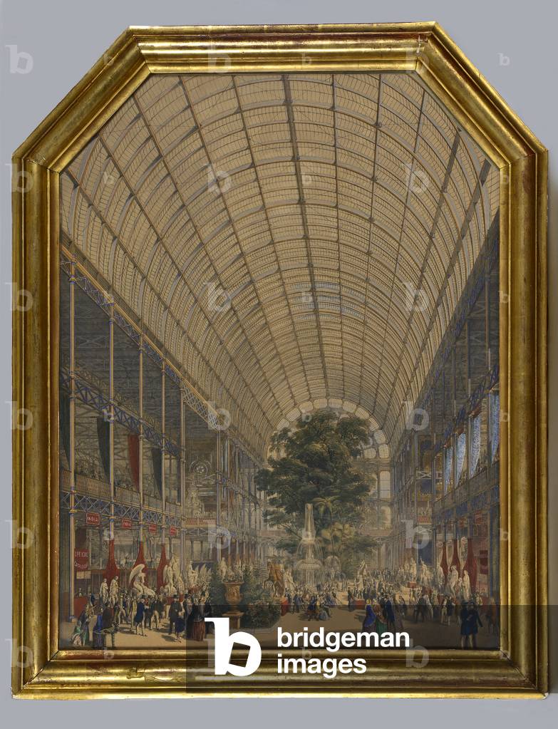 Interior of the Crystal Palace, 1851 (coloured lithograph)