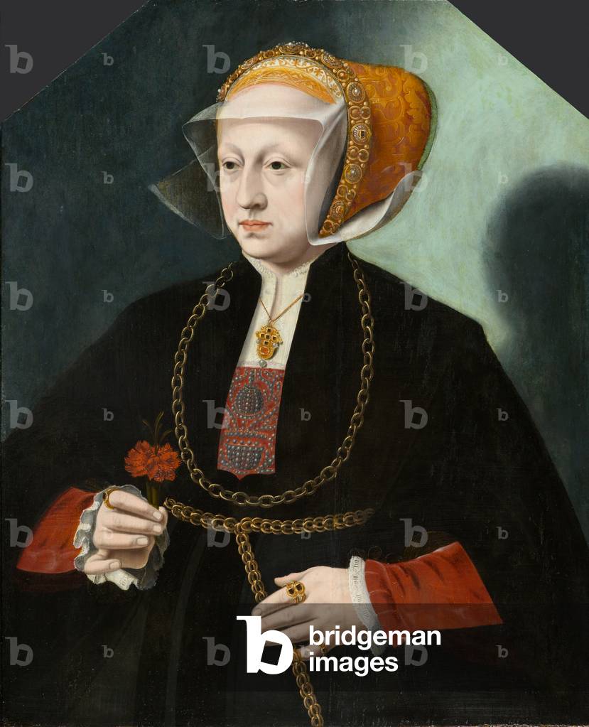 Portrait of the Wife of Heinrich Crüdener, circa 1580-1590 (oil on panel)
