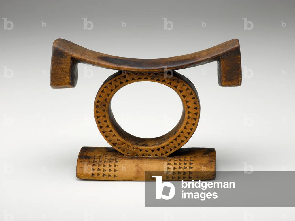 Headrest (xikhigelo), c.1875-1905 (wood)