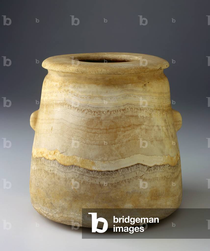 Large Travertine Jar, 664-343 BC (travertine)