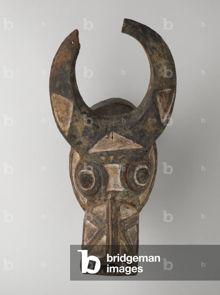 Bush Buffalo Mask, 20th century (wood, paint, and string)
