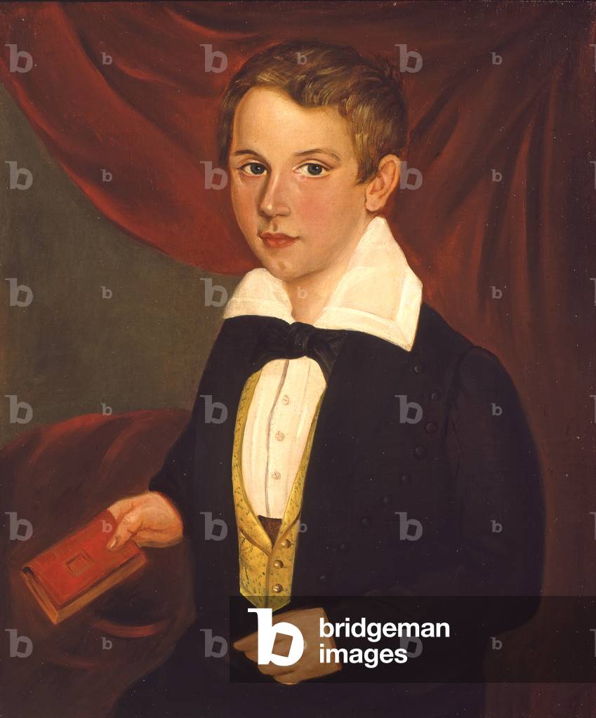 Portrait of a Boy, 1810 (oil on canvas, mounted on wood)