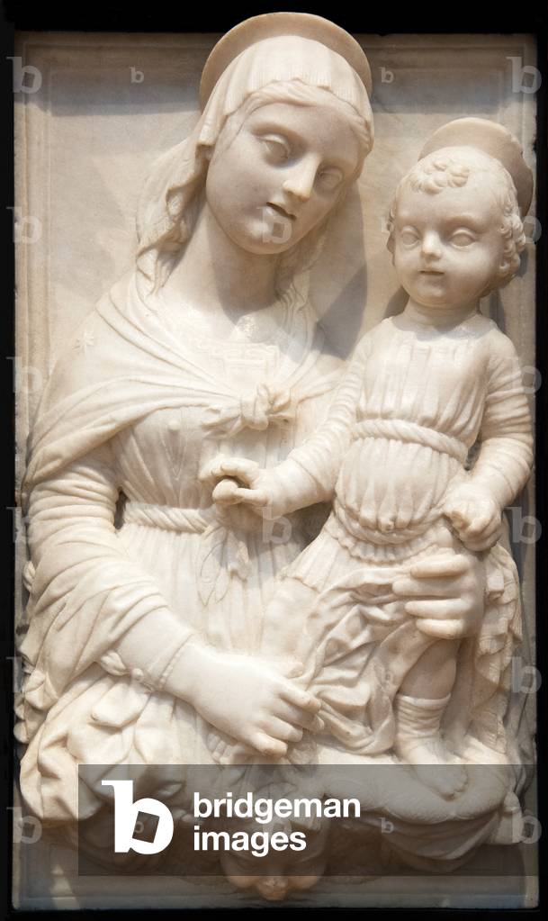 Madonna and Child, circa 1445-1455 (marble)