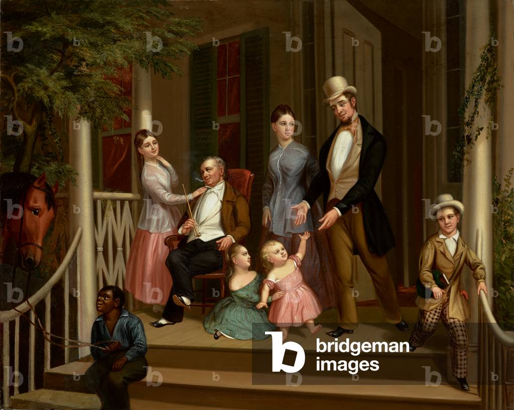 Ashe-Moses Family Group, c.1845 (oil on canvas)