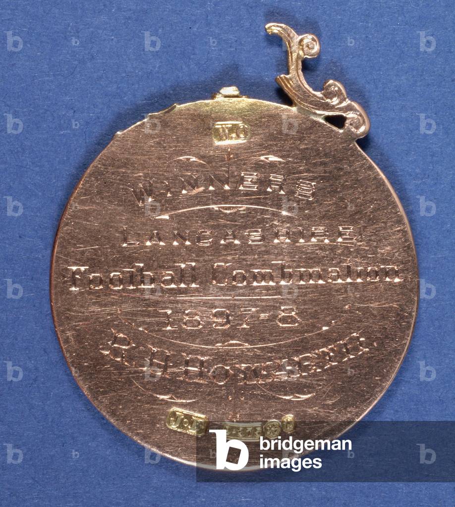 Reverse of a Preston North End Football Club medal, 1897-98 (metal) (see also 315000)