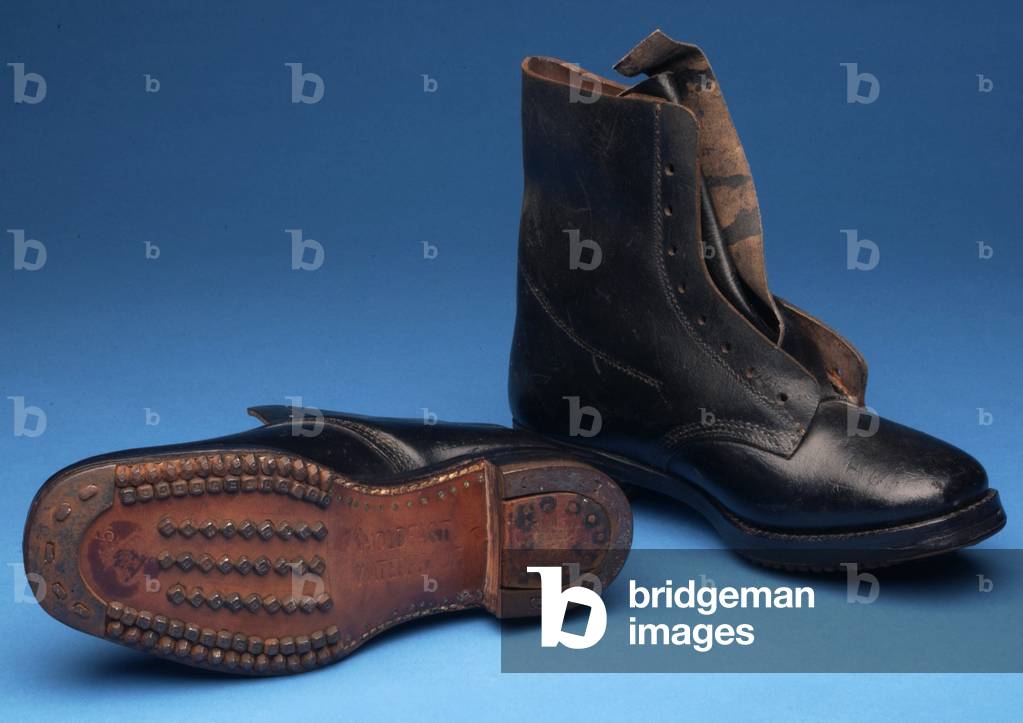 Pair of Holdfast Miner's Boots, early 1900s (leather)