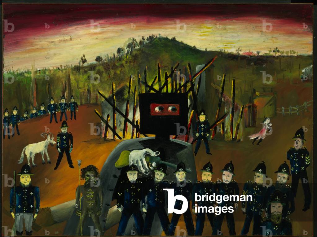 Image of Glenrowan, 1946 (enamel on composition board) by Nolan, Sidney