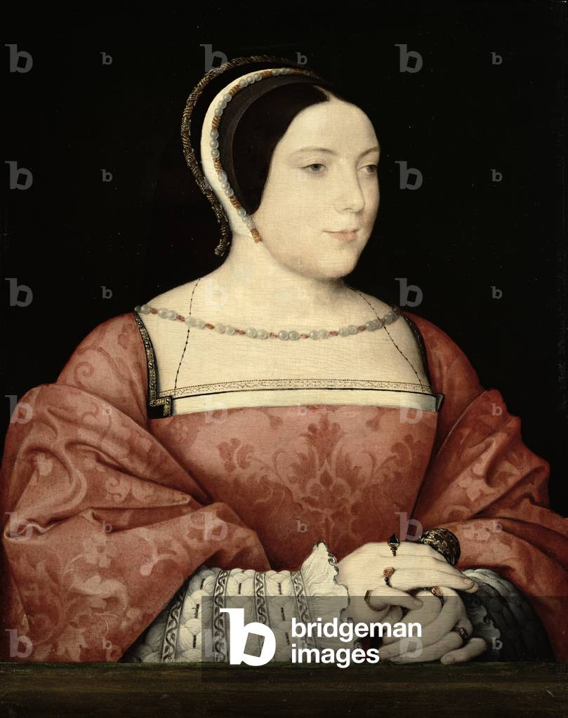 Immagine di Dipinto "Madame de Canaples", 16th Secolo di Jean Clouet or Cloet