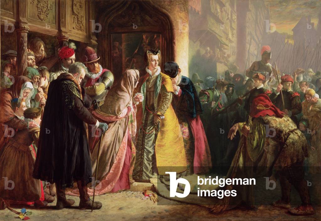 Ritorno di Maria, Regina di Scozzese, a Edimburgo (olio su tela)