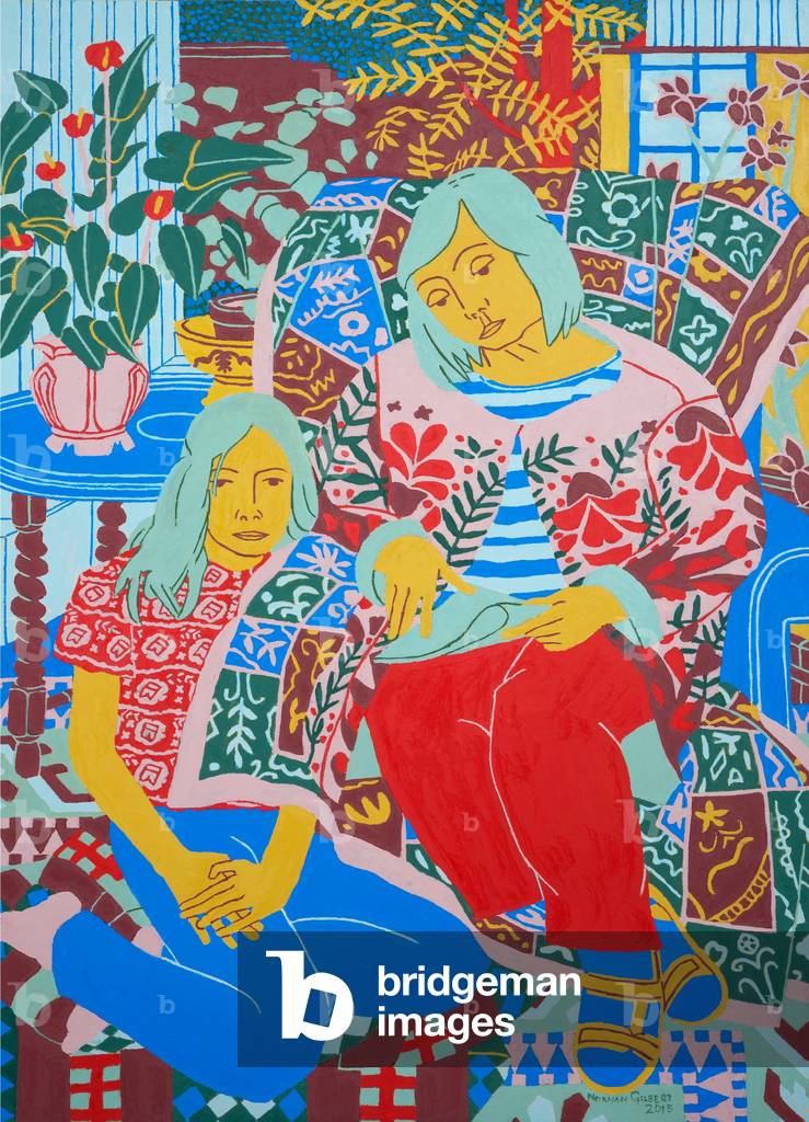 Pat and Murphy, 2015 (oil on board)