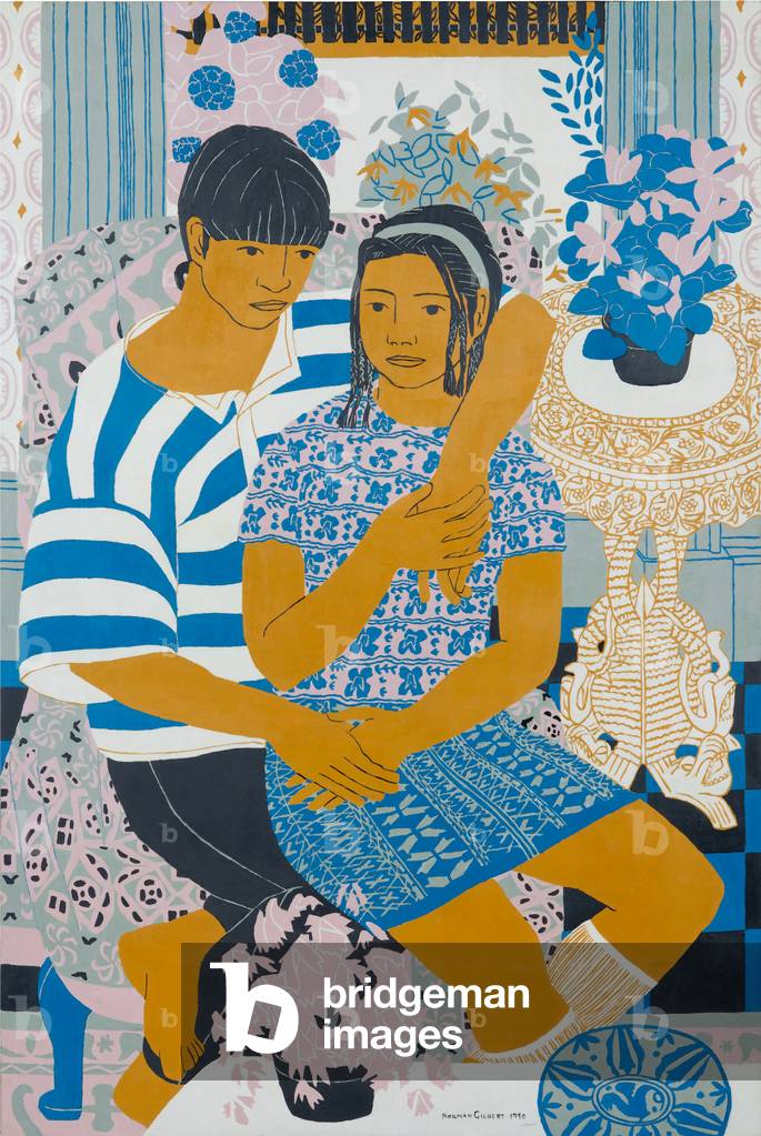 Meditation, 1990 (oil on board)