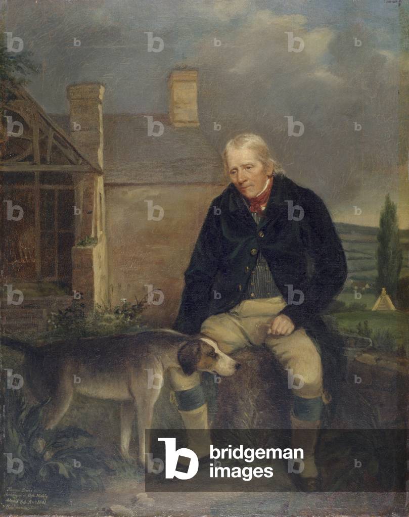 Thomas Lewis, Huntsman of Cefn Mable, aged 84, 1841 (oil on canvas)