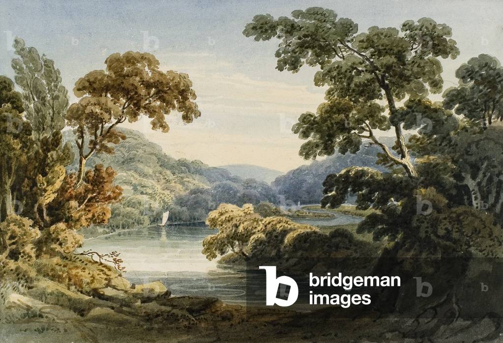 On the River Neath (w/c & pencil on paper)