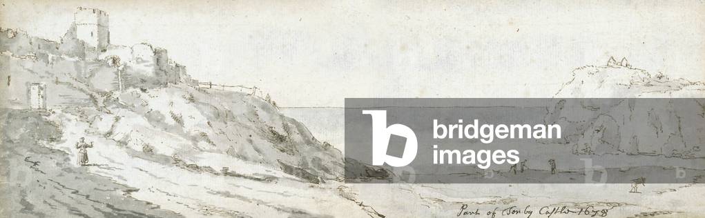 Tenby, 1678 (pen & ink and wash on paper)