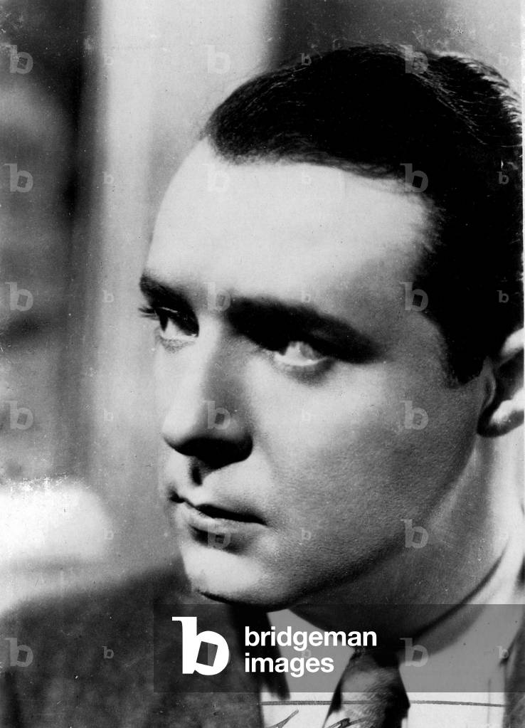 Autograph portrait of Charles Boyer (1897-1978), French actor and comedian.